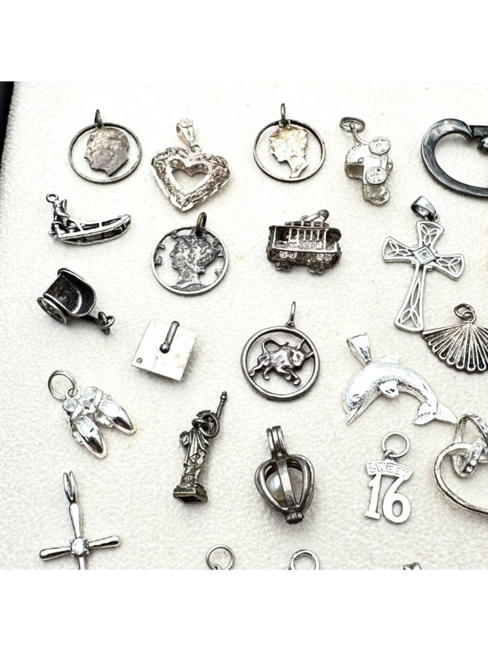 Sterling Silver Pendant Charm Lot 83 Grams Wear Scrap or Resell All XRF Tested - Picture 2 of 6